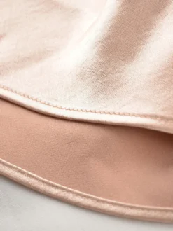 Jupe longue d'été élégante en satin blanc écru taille naturelle pour femme