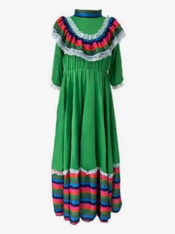 Jupe longue mexicaine costume national d'halloween jeu de rôle du jour des morts scène européenne et américaine grande jupe pivotante