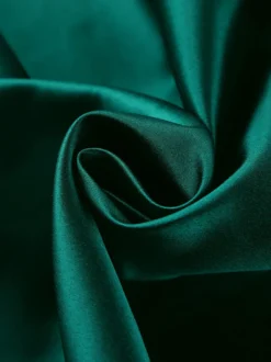 Jupe longue satinée taille haute pour femme - Élégante jupe plissée ample - Collection Royal Core - Idéale pour les mariages et les soirées (collection 2026)