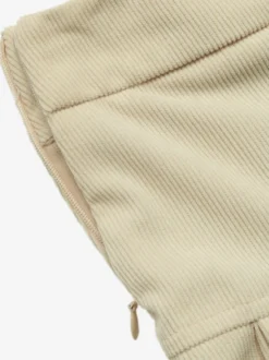 Jupe midi en velours côtelé pour femme taille haute poches décoratives plissée coupe trapèze longue jupe maxi décontractée