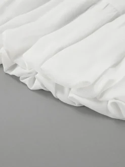 Jupes blanches en mousseline élégantes mini pour femmes