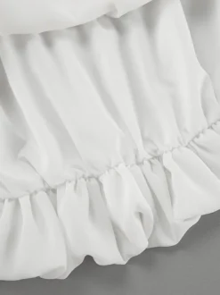 Jupes blanches en mousseline élégantes mini pour femmes