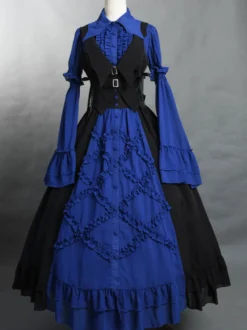 Jupes Lolita Gothique SK Bleu