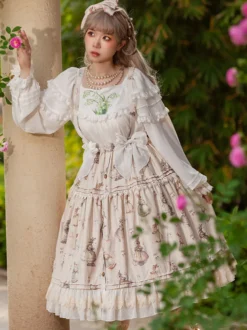 Jupes Lolita Infanta Lolita SK Light Apricot Bows