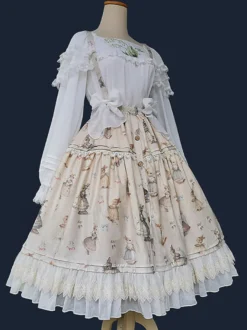 Jupes Lolita Infanta Lolita SK Light Apricot Bows