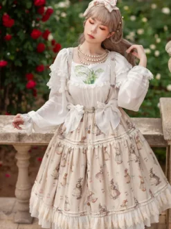 Jupes Lolita Infanta Lolita SK Light Apricot Bows