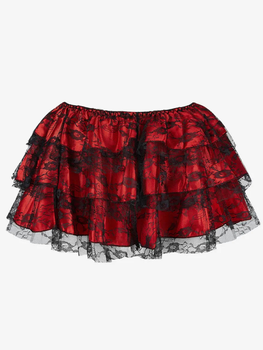 Jupes vertes à volants chics pour l'automne mini-jupes pour femmes