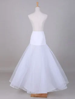Jupon de mariage blanc 2 couches en tulle