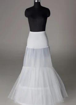 Jupon de mariage blanc 2 couches en lycra