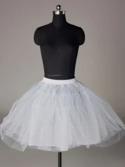 Jupon de mariée courte ivoire en tulle