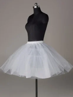 Jupon de mariée courte ivoire en tulle