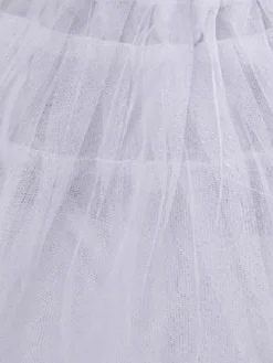 Jupon de mariée courte ivoire en tulle
