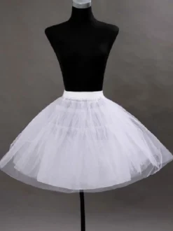 Jupon de mariée courte ivoire en tulle