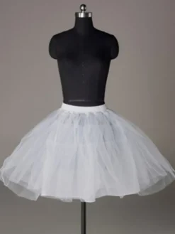 Jupon de mariée courte ivoire en tulle