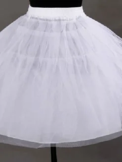 Jupon de mariée courte ivoire en tulle