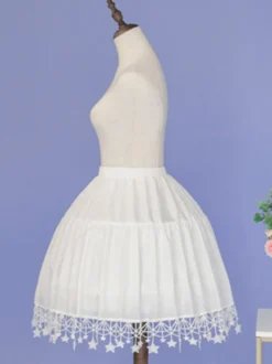 Jupon en tulle sans baleine avec bordure en dentelle étoilée