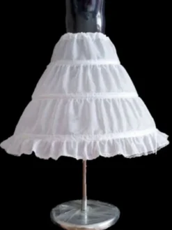 Jupon ivoire enfant robe de mariée Tulle 1 couche 3 cerceau jupon de cérémonie