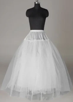 Jupon 2026 jupon de mariage blanc 3 couches en tulle