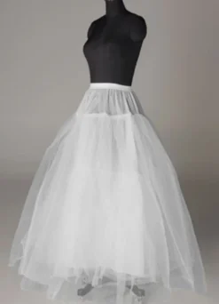 Jupon 2026 jupon de mariage blanc 3 couches en tulle