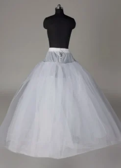Jupon 2026 jupon de mariage blanc de 4 couches en polyester