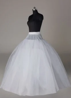 Jupon 2026 jupon de mariage blanc de 4 couches en polyester