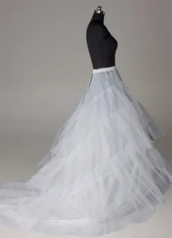 Jupon 2026 nuptial blanc 3 couches 3 cerceaux en tulle