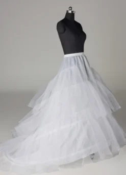 Jupon 2026 nuptial blanc 3 couches 3 cerceaux en tulle