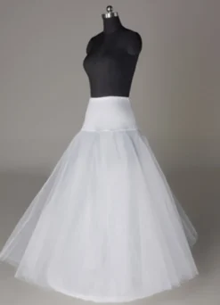 Jupon pour le mariage blanc 2 couches en lycra