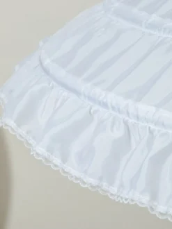 Jupons Lolita 3 cerceaux Crinoline Jupe courte Lolita blanche