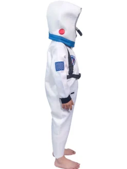 Kids Astronaute Costumes Costumes Blanc Jumpsuit Hotte 2 pièces Ensemble de polyester Fibre Enfants Costume Cosplay Ensemble complet