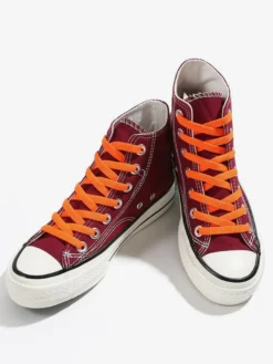 Lacet Chaussures Plates Sport Basket Sneakers 10 mm De Large Orange Accessoires