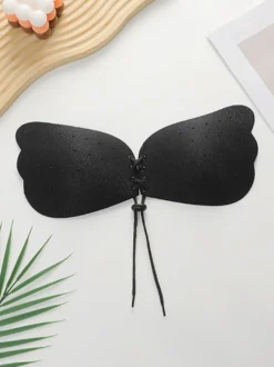 Linge de Mariée Cache-tétons push-up pour femmes auto-adhésifs avec cordon de serrage lingerie