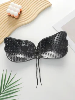 Linge de Mariée Cache-tétons push-up pour femmes auto-adhésifs avec cordon de serrage lingerie