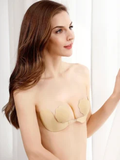 Linge de Mariée Cache-tétons push-up avec fermeture frontale pour femme