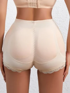 Linge de Mariée Coussinets de hanches et de fesses ceinture amincissante pour femme gaine ventre plat respirante avec design ajouré soutien post-partum et sport
