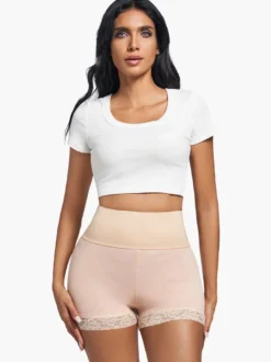 Linge de Mariée Lingerie sculptante noire grande taille shorty gainant push-up pour fesses ventre plat hanches rembourrées silhouette galbée