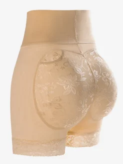 Linge de Mariée Lingerie sculptante noire grande taille shorty gainant push-up pour fesses ventre plat hanches rembourrées silhouette galbée