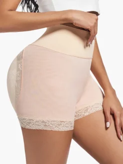 Linge de Mariée Lingerie sculptante noire grande taille shorty gainant push-up pour fesses ventre plat hanches rembourrées silhouette galbée