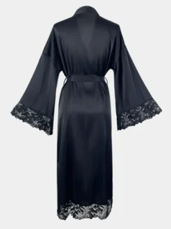 Linge de Mariée Peignoir en soie et dentelle lingerie surdimensionnée robe de nuit