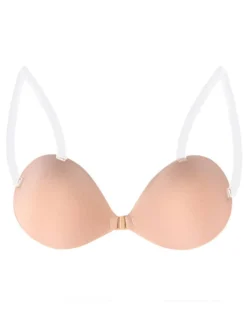 Linge de Mariée Soutiens-gorge Invisible Femme avec Bretelles Unicolore