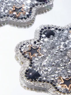 Lingerie cache-tétons soutien-gorge argenté Nubra Star Crystal cache-tétons