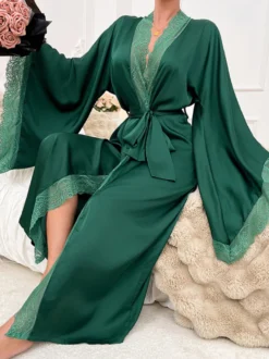Lingerie de mariée pyjamas robes de chambre nuisettes blanches à lacets nuisettes d'intérieur