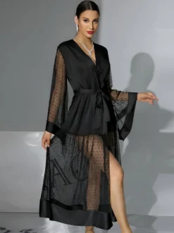 Lingerie de mariée pyjamas vêtements de nuit robes de chambre nuisettes blanches plissées d'intérieur nuisettes