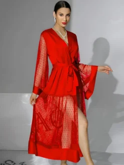 Lingerie de mariée pyjamas vêtements de nuit robes de chambre nuisettes blanches plissées d'intérieur nuisettes