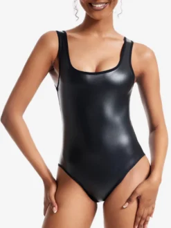 Lingerie Sculptante Body Gainant Noir Contrôle du Ventre Nebility Minceur