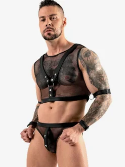 Lingerie Transparent Hommes Sexy Costume Halloween Adulte Pantalon Top Vêtement de Club