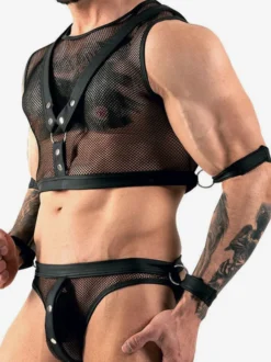 Lingerie Transparent Hommes Sexy Costume Halloween Adulte Pantalon Top Vêtement de Club
