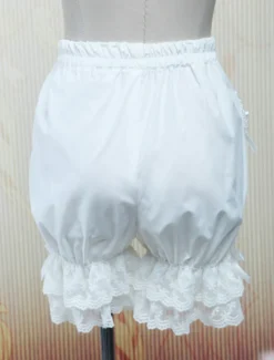 Lolita shorts dentelle Forme de coeur 2026 à poche Nœuds papillons Déguisements Halloween