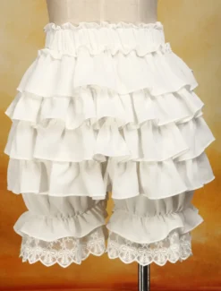 Lolita shorts Mignon blanc 2026 coton dentelle Déguisements