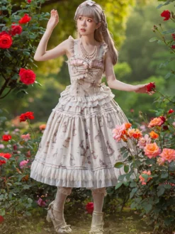Lolita Specials Lolita Top Vest Costumes Classique Léger Abricot Sans Manches